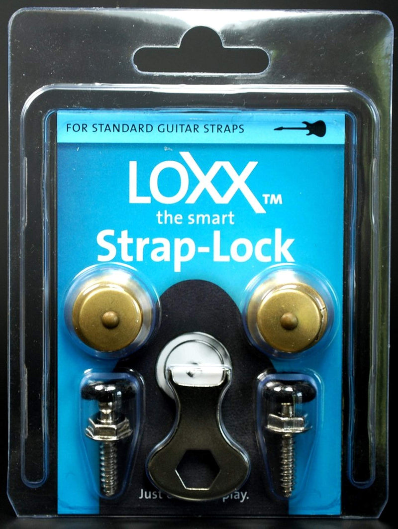 Loxx EG/B Instrument Strap Lock - Antique Brass