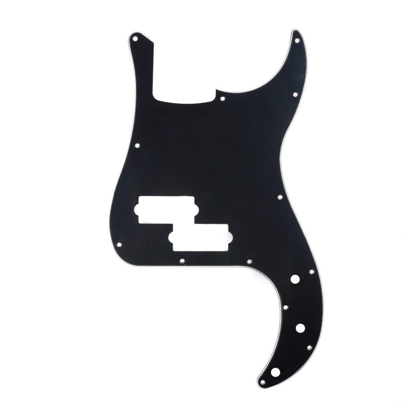 Musiclily 13 Hole P Bass Pickguard for Fender American/Mexican Standard Precision Bass,3Ply Black 3ply Black