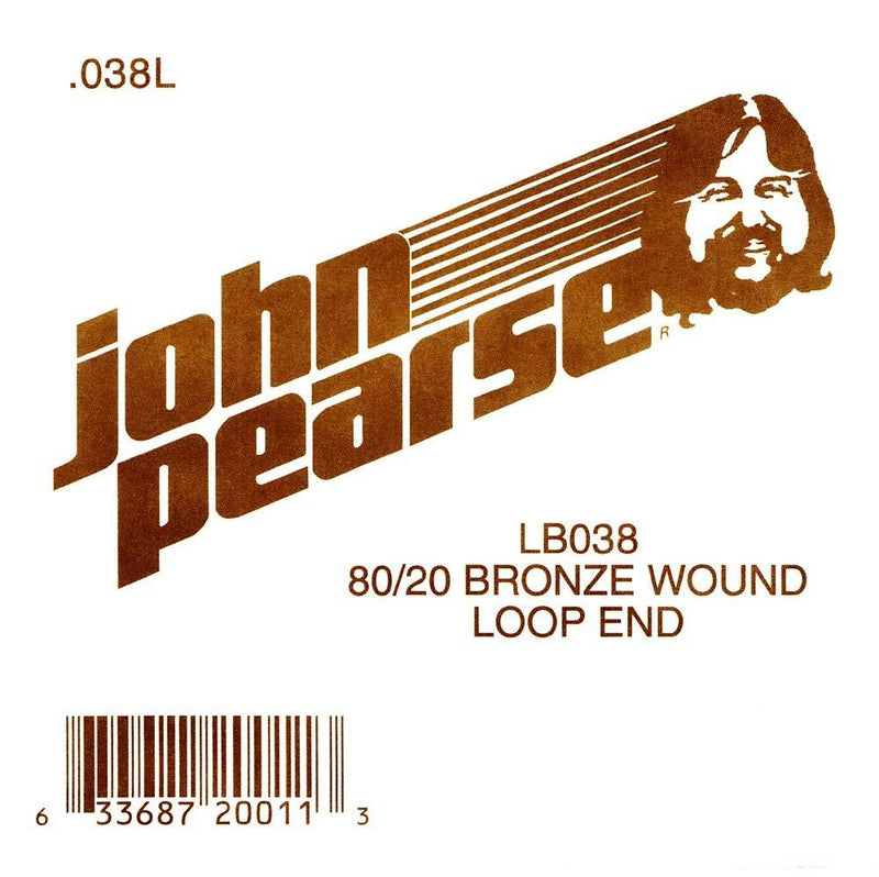 John Pearse Strings .038 BZ Loop JP Bronze Loop End String