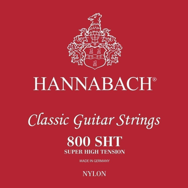 Hannabach Series 800 Super High Tension Silver-Plated String (652392 Strings for Classical Guitar – H/B2 H/B2 Super High Tension silver plated