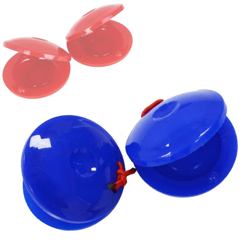 A-Star AP4311 Plastic Finger Castanets - Pair, Educational School Percussion, Blue 1 Pair