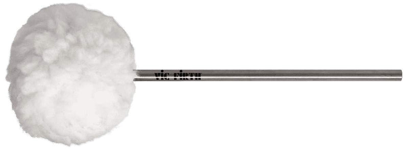Vic Firth VICKICK BASS DRUM BEATER-- Medium Felt Core Covered with Fleece, Oval Head