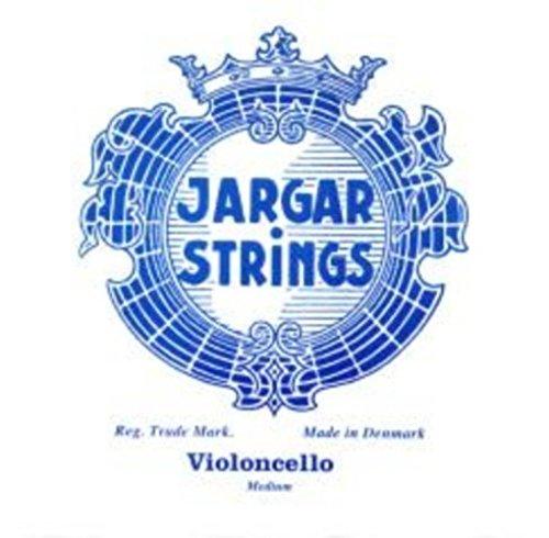 Cello String - Jargar (Blue) (Chrome) 2 Medium Cello 4/4 (Re) D (One Piece)