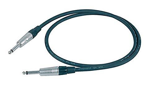 Proel ESO130LU10 1 Eric 6.3 mm Jack mono to 6.3 mm Jack Mono Instrument Cable – Neutrik Connectors 10 m Guitar Lead HPC130 NP2X – Black