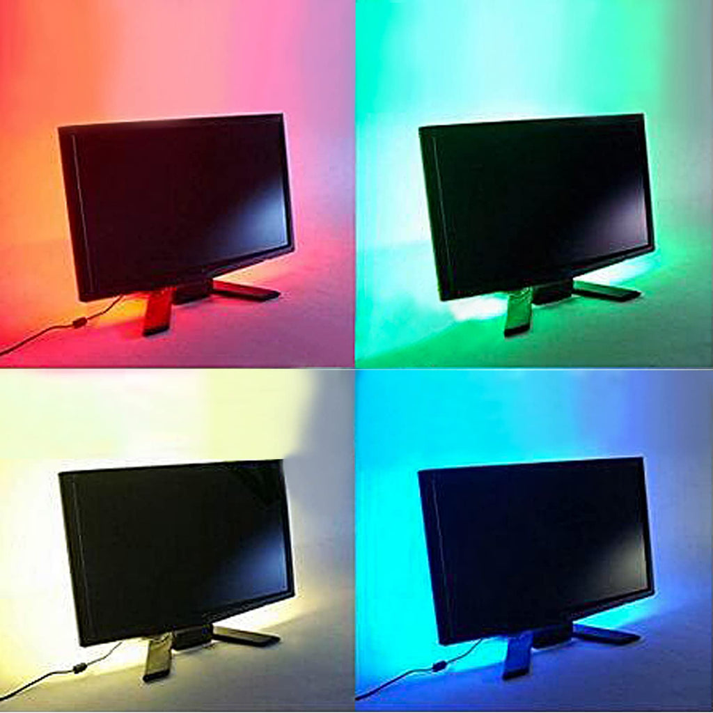 SUNTEC Multi-colour RGB 100cm 39.4in LED Strip Light LED TV Background Lighting Kit With USB Cable Gerneric RU1