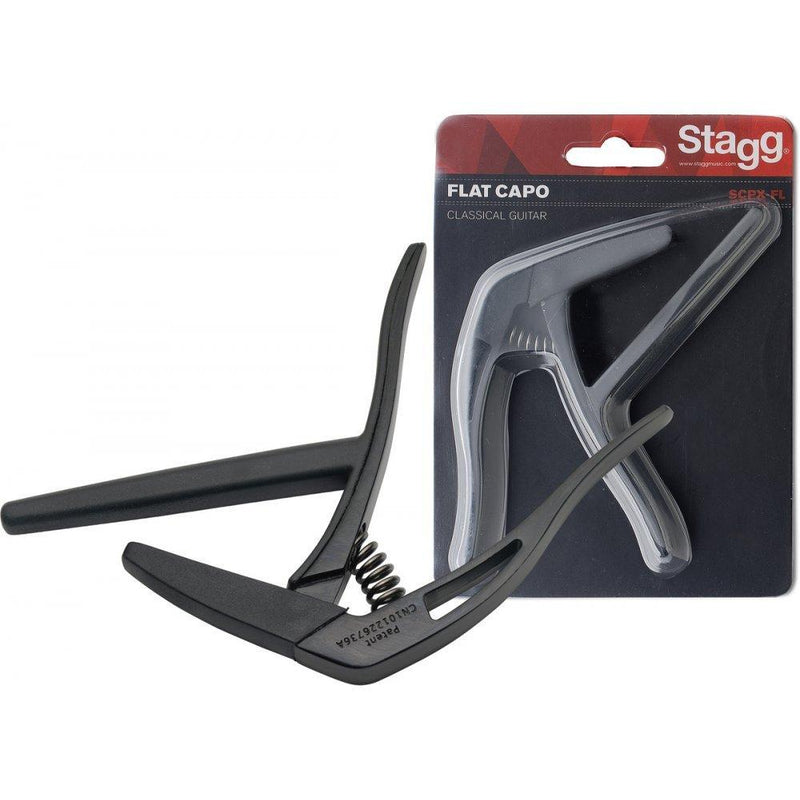 Stagg SCPX-FL BK Flat Trigger Capo - Black