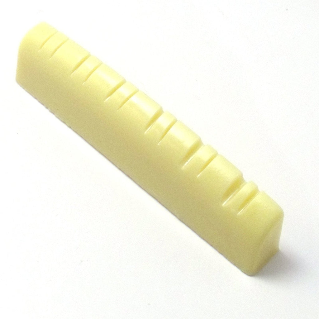 Twelve string guitar top nut 48mm x 6mm in Black, white or Ivory (Ivory)