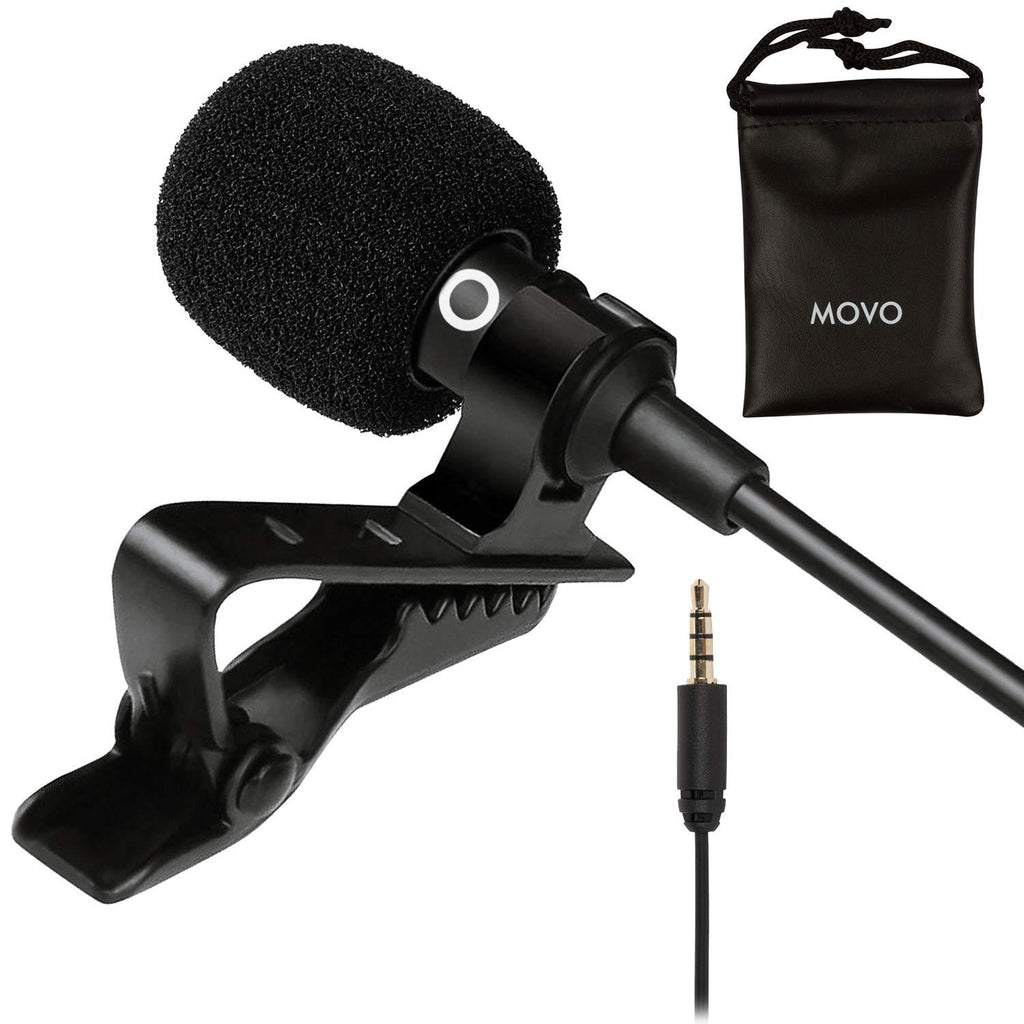 [AUSTRALIA] - Movo PM10 Lavalier Microphone and Lapel Microphone for iPhone, iPad, Android, and Other Smartphones - Easy Clip on Microphone Perfect for Recording a Podcast, Vlog, Interview, YouTube 