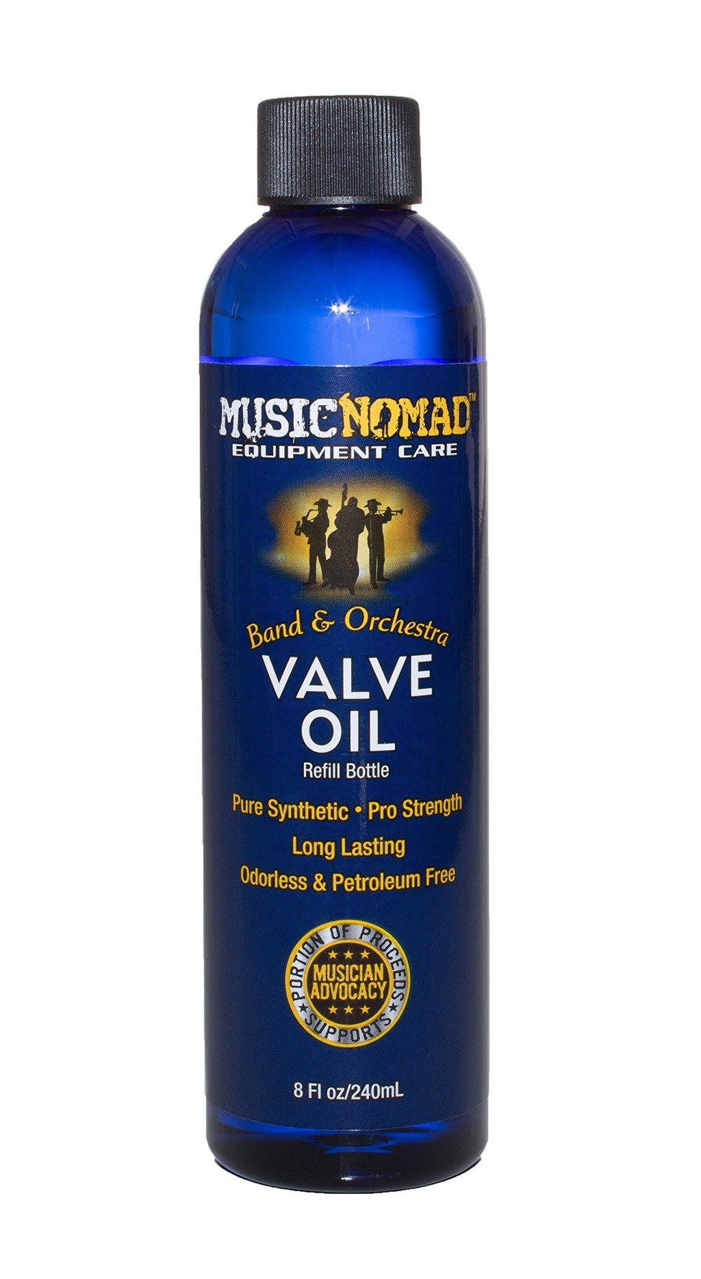 MusicNomad Premium Valve Oil Refill, 8 oz (MN750)