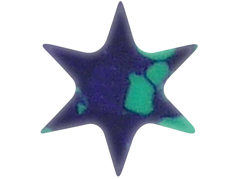 Incudo Precision IP001346 5mm 6 Point Star Inlays - Azurite Malachite (Pack of 20)