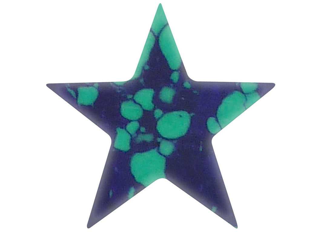 Incudo Precision IP001351 15mm 6 Point Star Inlays - Azurite Malachite (Pack of 10)