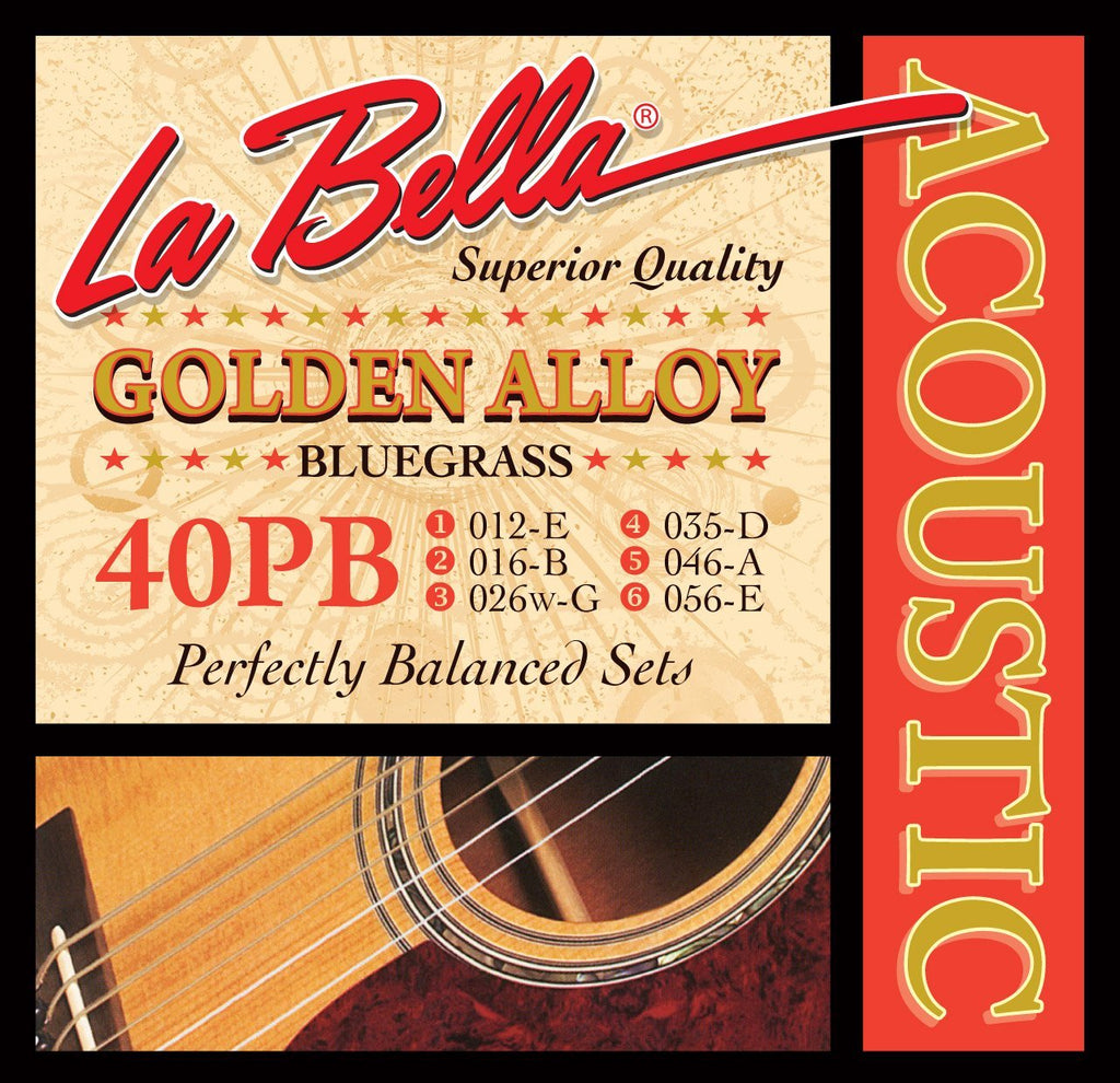 La Bella 40PB Golden Alloy 012/056
