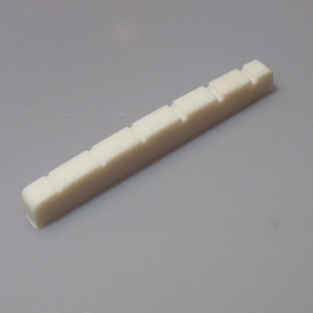 White Graphite guitar top nut six string 42mm x 3.5mm