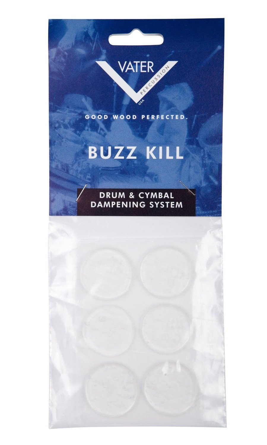 Vater Buzz Kill Drum Dampening Gels, 6-Pack Buzz Kill Gels
