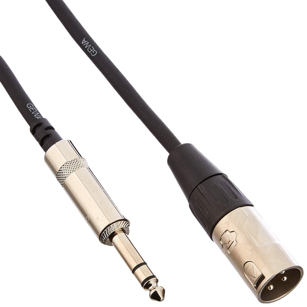 Alpha Audio 190717 6 m 6.3 mm Stereo Jack Plug to XLR (m) Pro Line Symmetrical Audio Connection