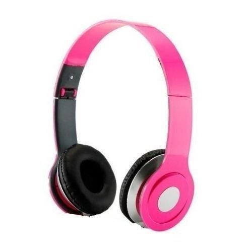 HeadGear 3.5mm Foldable Headphone Headset for Dj Headphone Mp3 M Pc Tablet Music Video and All Other Music Players (Pink)