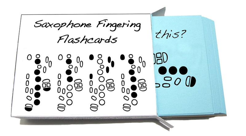Saxophone Fingering Flashcard Set