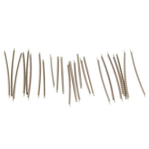 Musiclily Stainless Steel 2.7mm 24 Frets Guitar Jumbo Fret Wire Set, Chrome