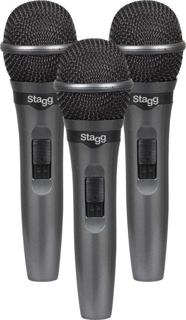 Stagg Live Stage Dynamic Microphone (Set of 3)