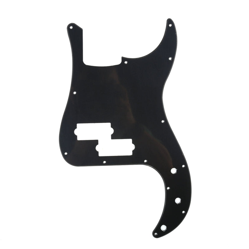 Musiclily 13 Hole P Bass Pickguard for Fender American/Mexican Standard Precision Bass,1Ply Black 1Ply black