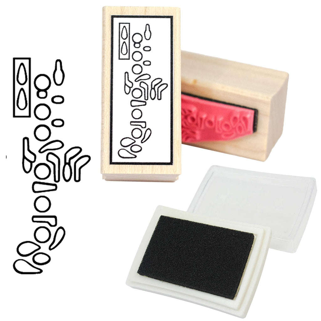 Oboe Fingering Rubber Stamp and Stamp Pad
