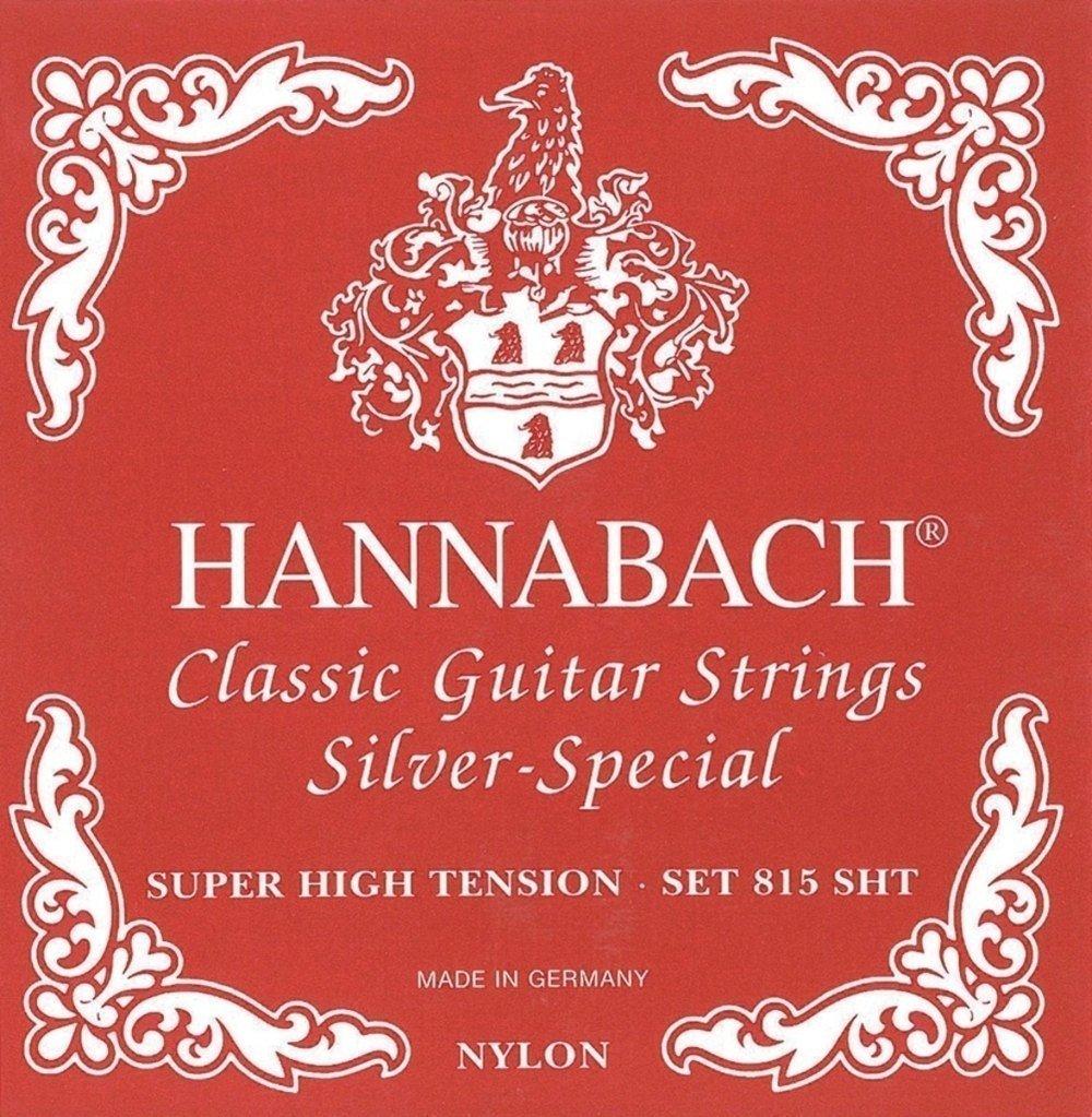Hannabach 652549 Series 815 Super High Tension Silver Special Treble Strings for Classic Guitar, Set of 3