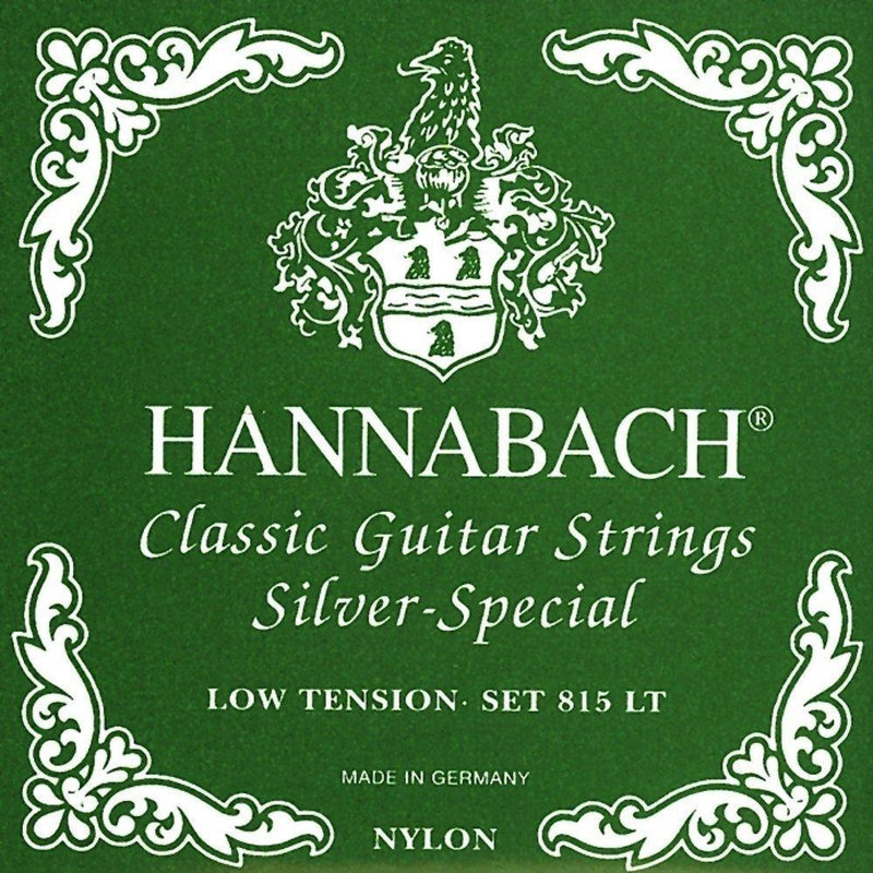 Hannabach 652518 Series 815 Low Tension Silver Special Bass Strings for Classic Guitar, Set of 3