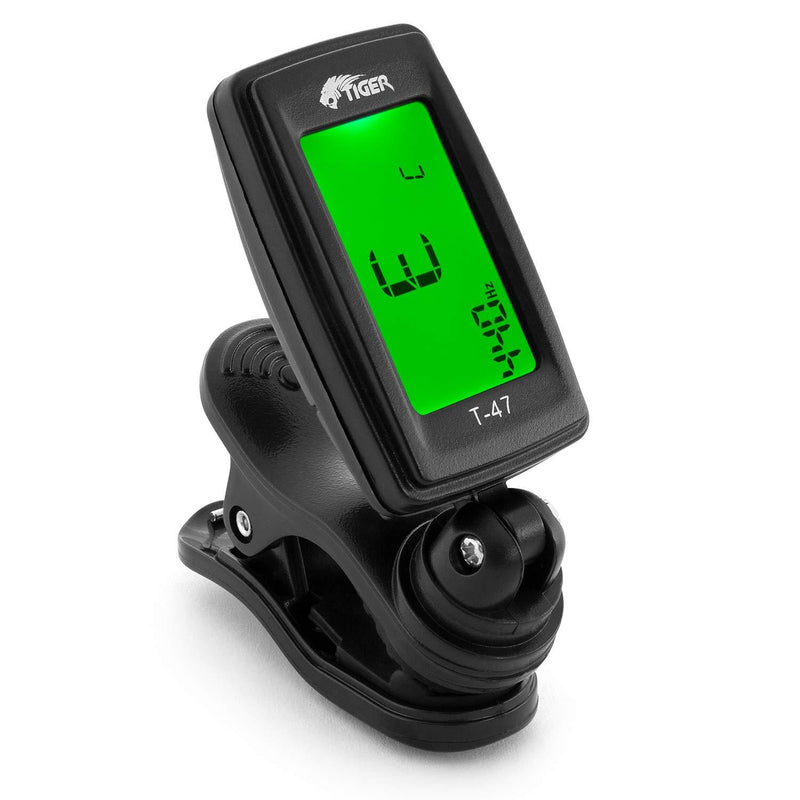 Tiger Guitar Tuner - Clip On Chromatic Tuner T-47