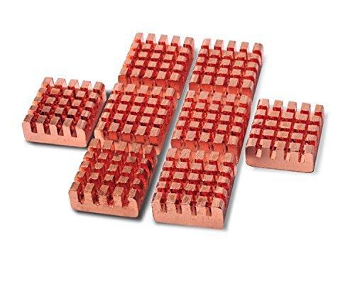 Saim Cooling Copper Heatsinks for Raspberry Pi and VGA RAM XBOX 360 Memory Cooler 8 Pcs