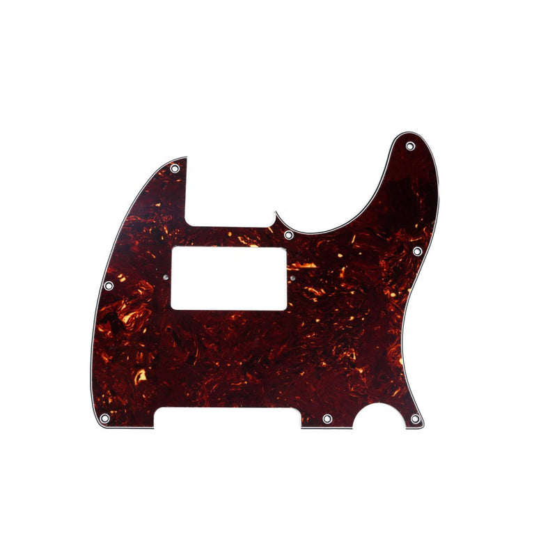 Musiclily 8 Hole Guitar Tele Pickguard Humbucker HH for USA/Mexican Made Fender Standard Telecaster Modern Style,4Ply Tortoise Shell