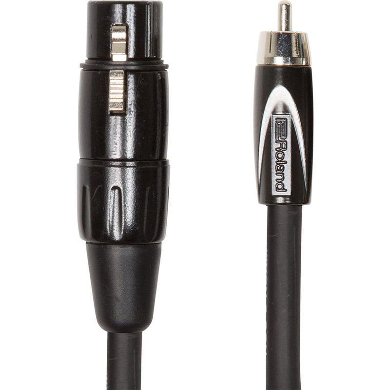 Roland Black Series Interconnect Cable—Xlr Female To Rca, 10Ft / 3M - Rcc-10-Rcxf 3 Meters