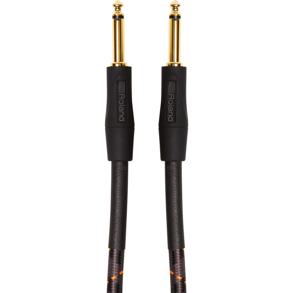 Roland Gold Series Patch/Pedal Cable - Straight 1/4-Inch Connectors, 5 Ft/1.5 M - Ric-G5, Black 1.5 Meters