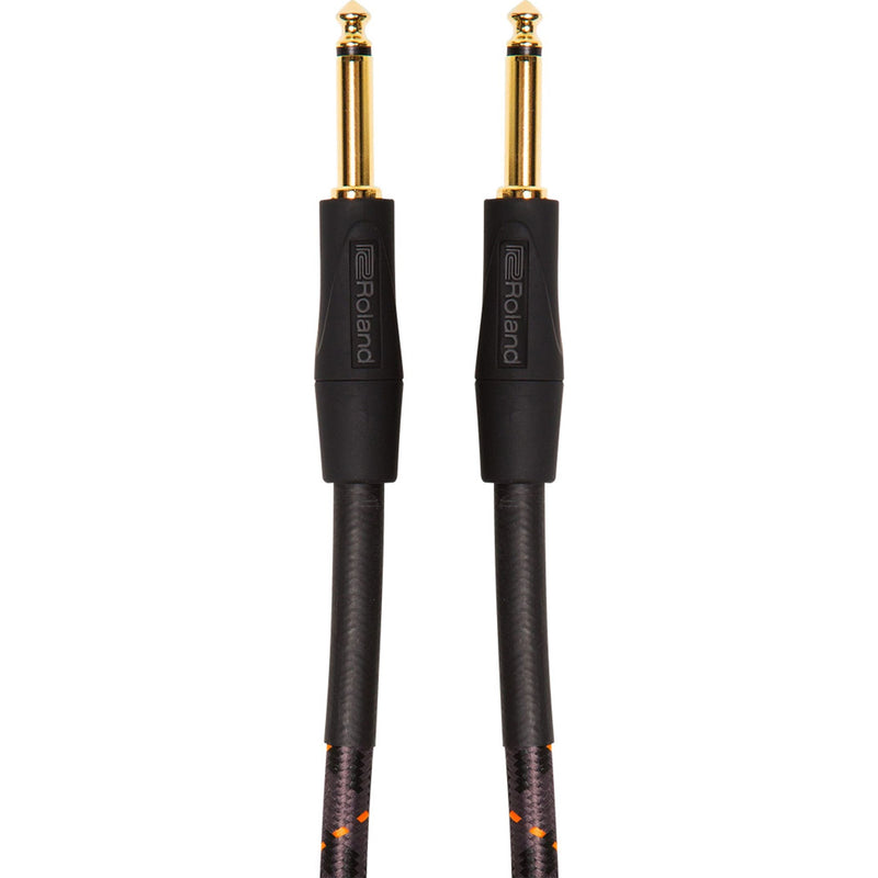 Roland Gold Series Patch/Pedal Cable - Straight 1/4-Inch Connectors, 5 Ft/1.5 M - Ric-G5, Black 1.5 Meters