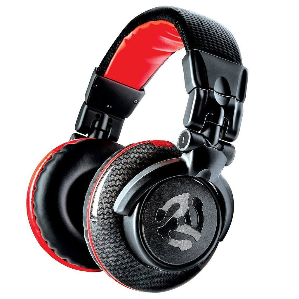 Numark Red Wave Carbon - Wired Professional DJ Headphones with Swivel Design, Detachable Headphone Cable, 1/8- Inch Adapter and Case Included Redwave Carbon