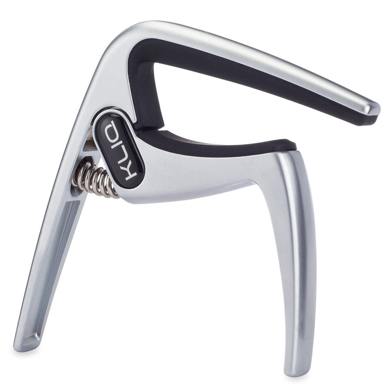 KLIQ K-PO Guitar Capo for 6 String Acoustic and Electric Guitars | Trigger Style for a Quick Change, Satin Silver