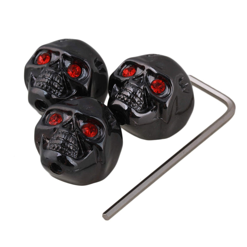 Yibuy Black Head Guitar Volume Tone Control Knob for Electric Guitar Pack of 3