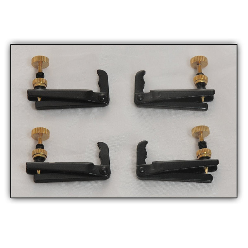 4 Soundman® Fine Tuners for 4/4 Viola (Colour: Black) 4 pcs