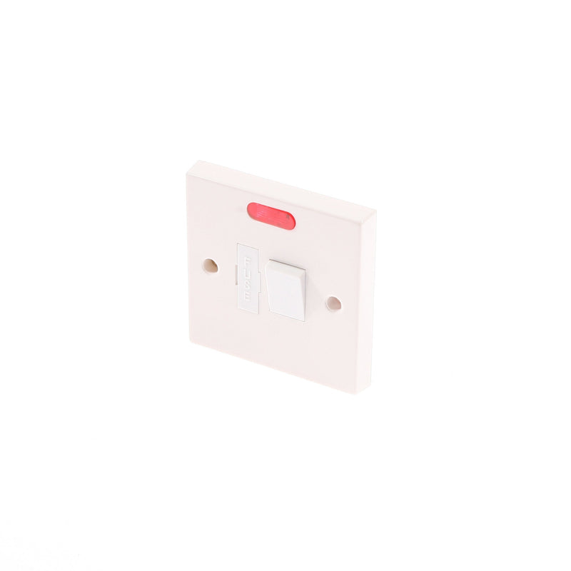 SMJ Electrical PPCNSWNE 13A Switched Connection Unit-Neon, White