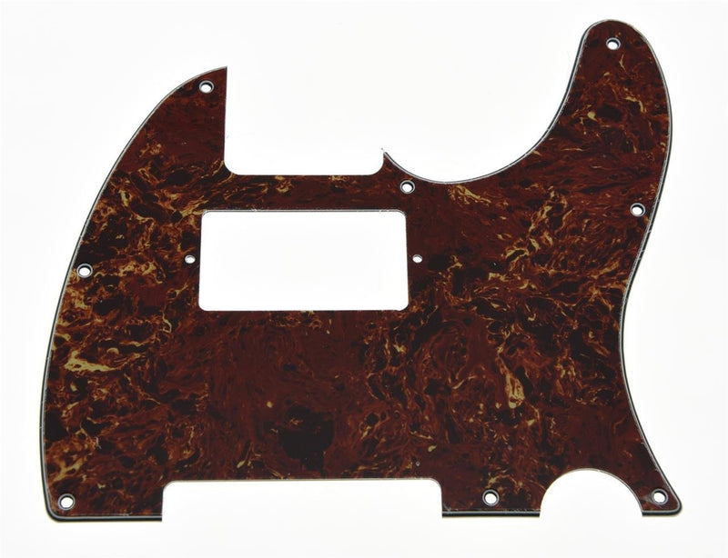 KAISH Brown Tortoise Tele Humbucker Guitar Pickguard Scratch Plate for Fender Telecaster Vintage Tortoise