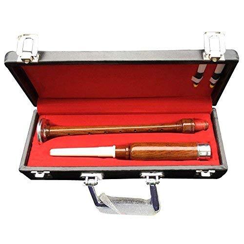 Scottish Highland Bagpipes Practice Chanter With Box (Brown White) Brown White