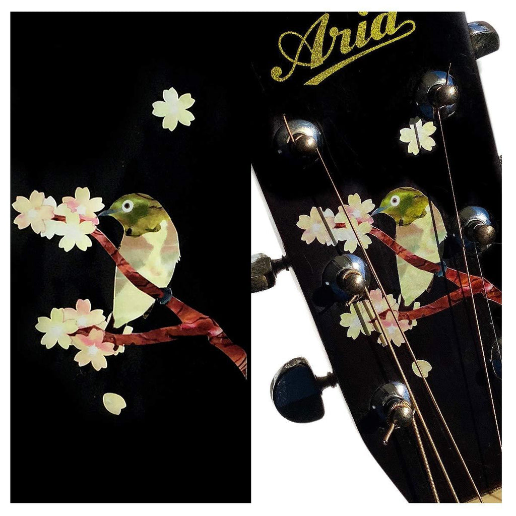 Inlaystickers for Guitars & Bass - Japanese Bush Warbler, B-182JBW