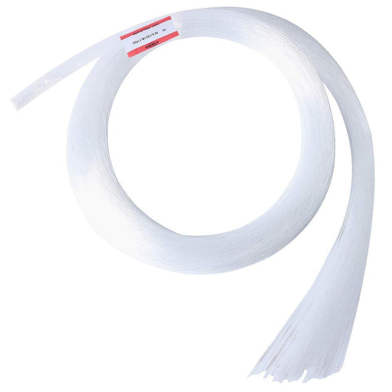 [AUSTRALIA] - CHINLY 100pcs Φ0.03in(0.75mm) 6.5ft(2M) Long PMMA Plastic end Glow Fiber Optic Cable for Star Sky Ceiling All Kind led Light Engine Driver 