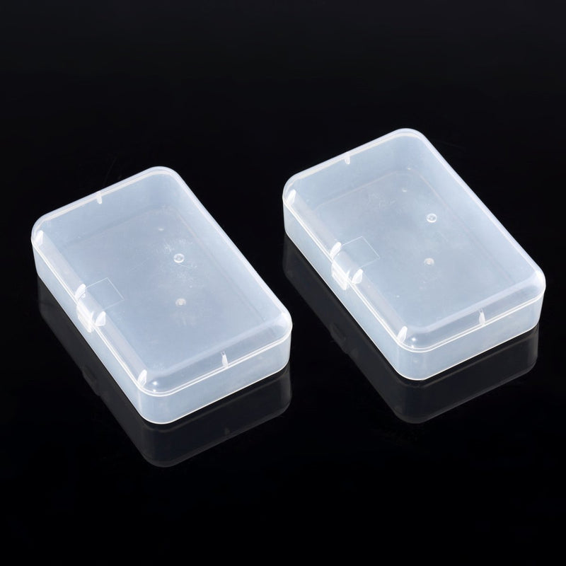 Musiclily Plastic Guitar Pick Holder Box,Transparent(2 Pieces)