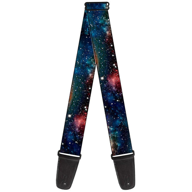 Buckle-Down Guitar Strap Space Dust Collage 2 Inches Wide Multicolor