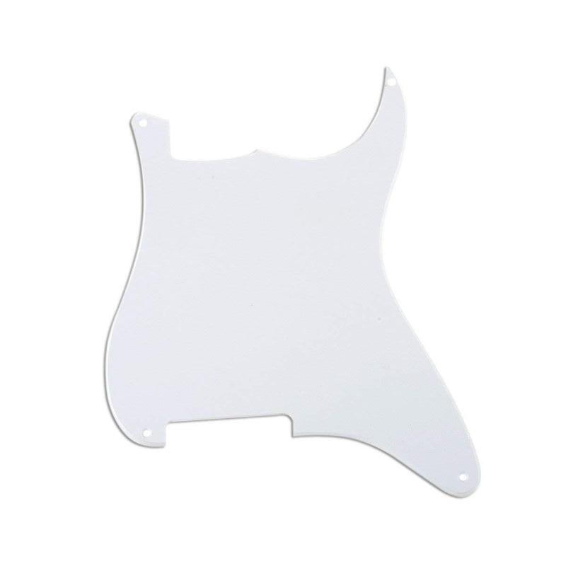 Musiclily 4 Hole Guitar Stratocaster Pickguard Blanks Material for Strat Style Guitar Custom, 1Ply White