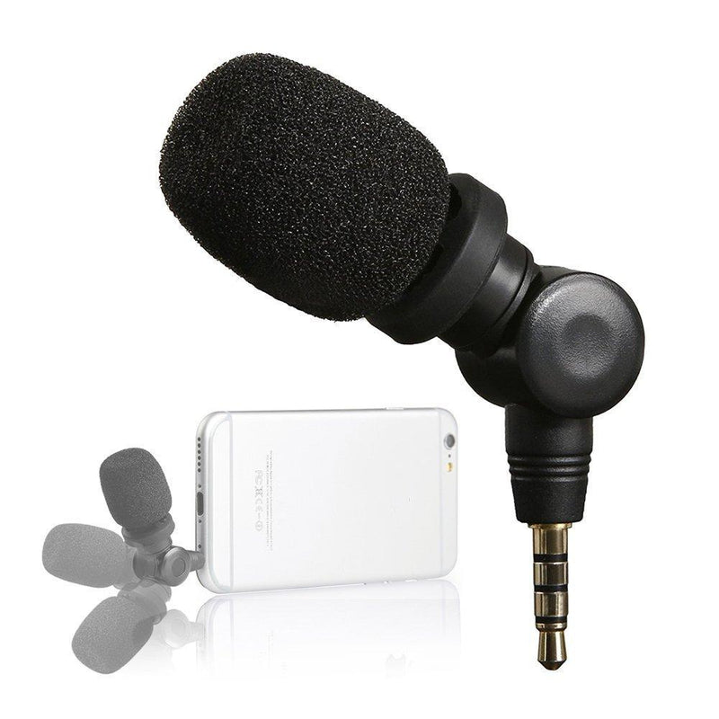 Saramonic SmartMic Mini Condenser Flexible Microphone for Smartphones,Vlogging Microphone for iPhone and YouTube Video, Mic for iOS Apple iPhone 7 7s 8 X 11 6 6s iPad and Android Phone