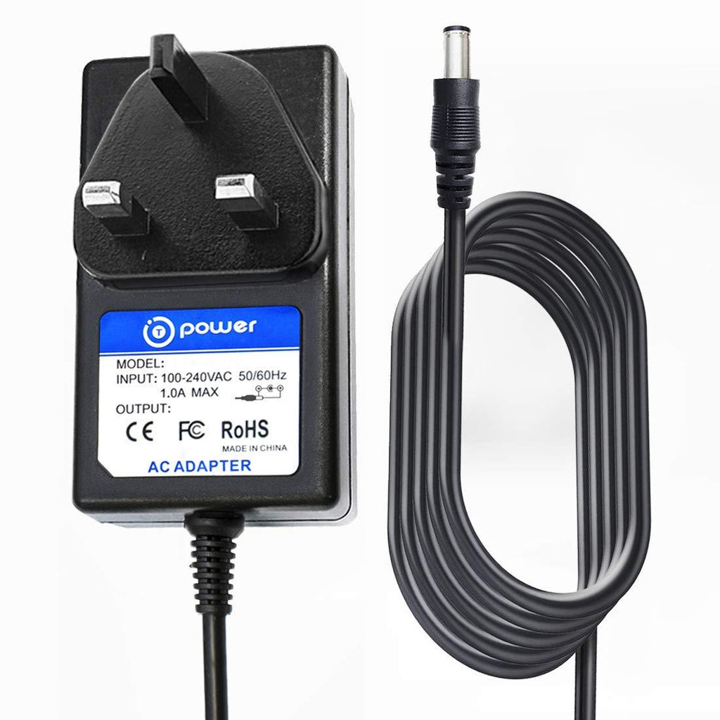 T-Power 12V 2A (1~2A compatible) EXTRA LONG cord Power Lead DC Adapter for Seagate, WD external HDD, Belkin, Netgear, Motorolla, Linksys Wireless Router and more.