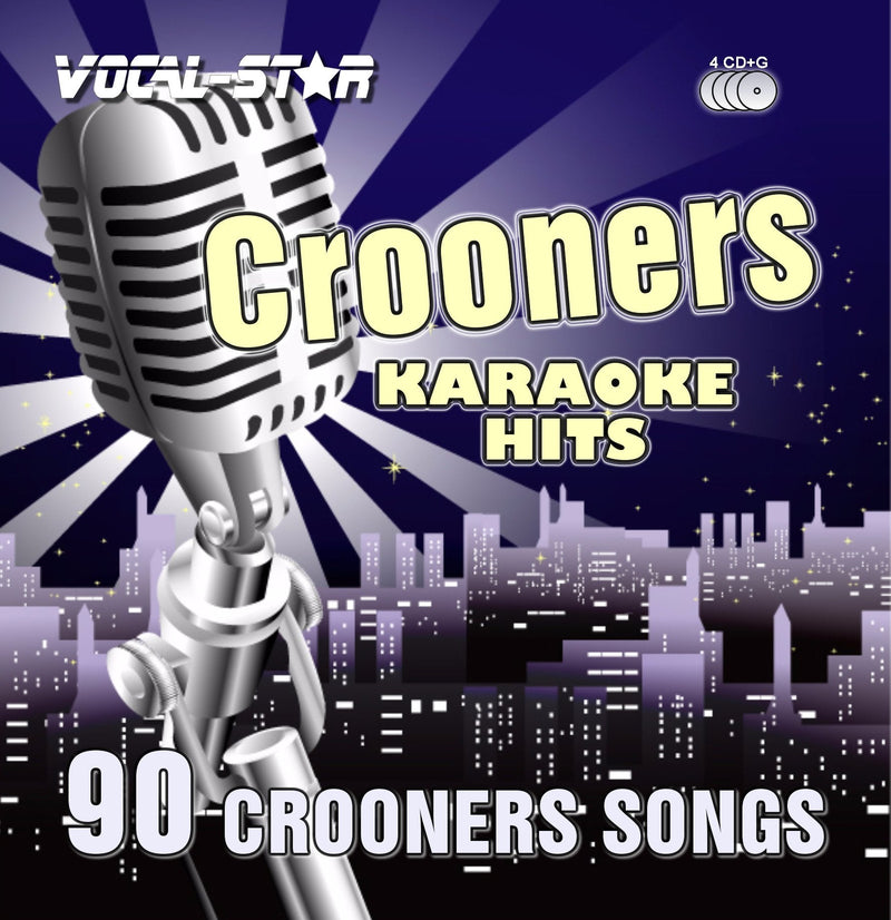 Vocal-Star Karaoke Crooners / Swing Hits CDG CD+G Disc Set - 90 Songs on 4 Discs Including The Best Ever Karaoke Tracks From (Matt Monro ,Dean Martin ,Frank Sinatra and much more)