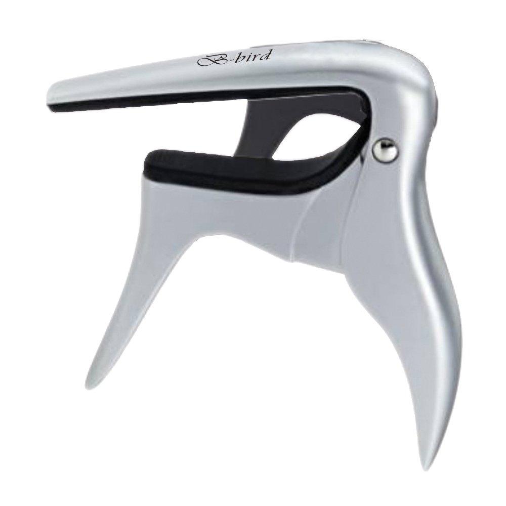 B-Bird BBIRDC Original Capo for Acoustic and Electric Guitars, Brushed Alloy