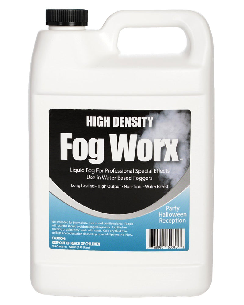 Sanco Industries Fogworx Extreme High Density Fog Juice Gallon - Long Lasting, High Output, Odorless Water Based Fog Machine Fluid - For 400 Watt To 1500 Watt Machines HD Gallon